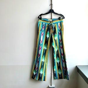 Georgie Ikat low rider flare leg pant size 0